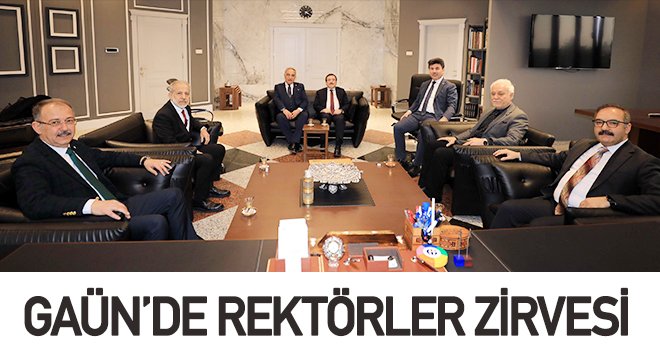 On üniversitenin rektörü GAÜN'de bir araya geldi