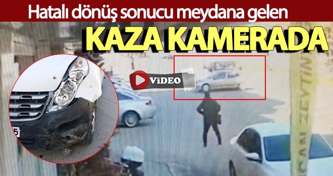 Ootomobil, polisleri taşıyan münibüse çarptı