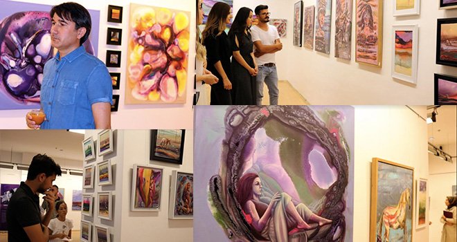 Orça'nın resim sergisi Sanko'da açıldı