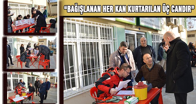 Orman İşletme Müdürlüğü'nden kan bağışı kampanyasına katılım