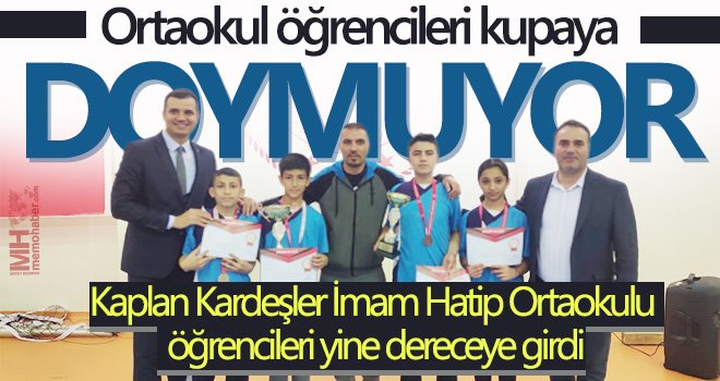 Ortaokul öğrencileri kupaya doymuyor 