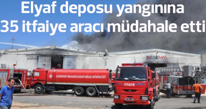 OSB’deki yangında soğutma çalışmaları sürüyor