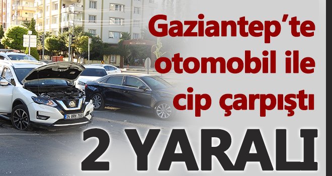 Otomobil ile cip çarpıştı: 2 yaralı