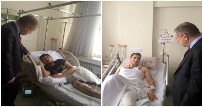 Özdağ, Yaralı Asker ve Polisleri Ziyaret Etti