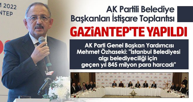 Özhaseki: Ağlak ağlak geziyorlar ve sadece mağdur edebiyatı yapıyorlar