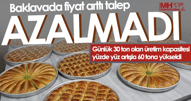 Pandemi etkisini yitirdi, bayram öncesi baklavaya talep patladı