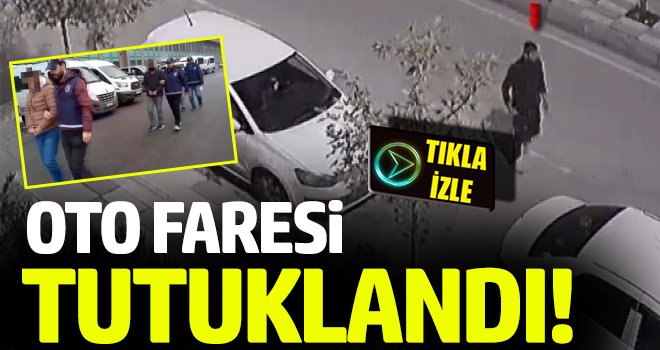 Park halindeki araçtan hırsızlığa tutuklama