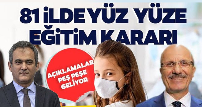 Peş peşe yüz yüze eğitim açıklamaları