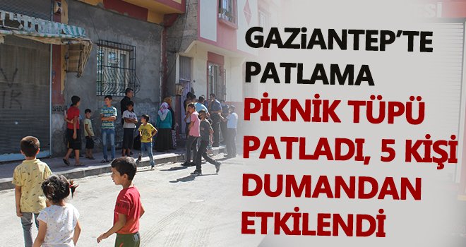 Piknik tüpü patladı, 5 kişi dumandan etkilendi