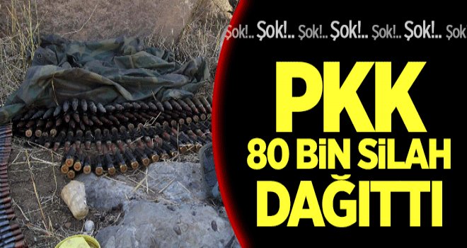 PKK 80 BİN SİLAH DAĞITTI