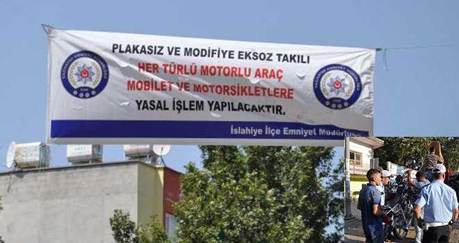 Plakasız Motosikletlere El Konuldu