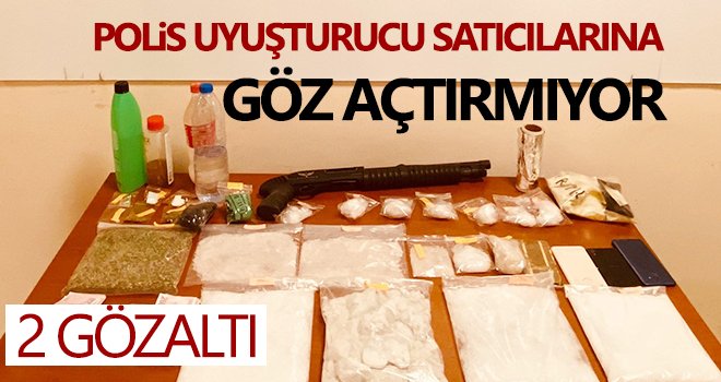Polis uyuşturucu satıcılarına göz açtırmıyor: 2 gözaltı