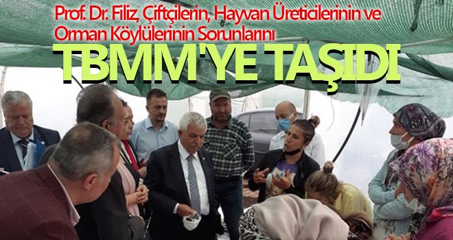 Prof. Dr. Filiz, Tarım ve Orman Bakanlığına seslendi