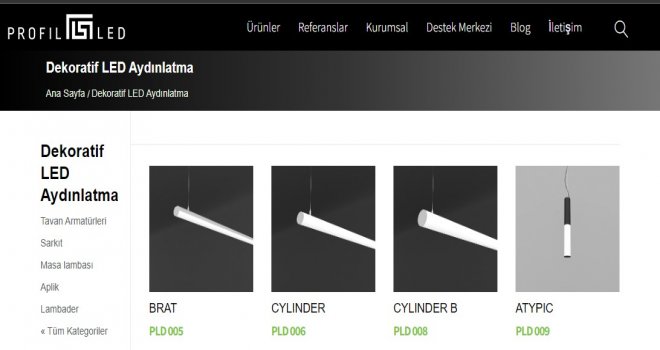 ProfilistLED Dekoratif LED Aydınlatma ve LED Profil