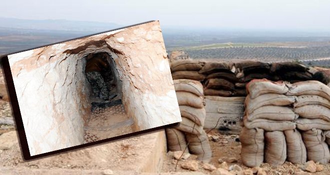 PYD'li teröristler, her tepeye kule ve tünel inşa etmiş