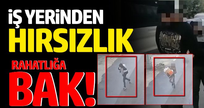 Rahatlığa bak! İş yerinden hırsızlık şüphelisi 2 şahıs tutuklandı