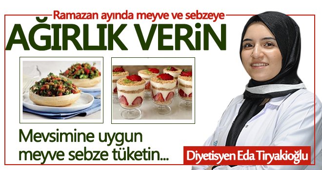 Ramazanda Meyve-Sebze Tüketmek 