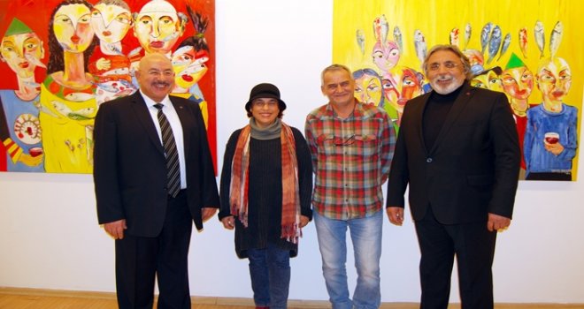 Ressam Kurmalı, “Portreler” adlı kişisel resim sergisini açtı