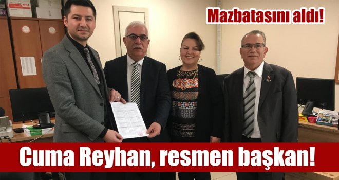 Reyhan resmen başkan: Mazbatasını aldı
