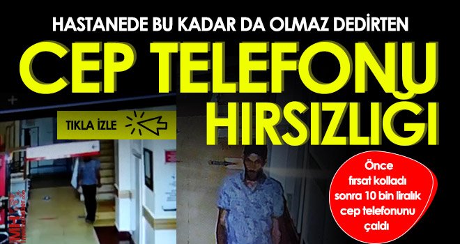 Sağlık çalışanının telefonunun çalınma anı güvenlik kamerasında 