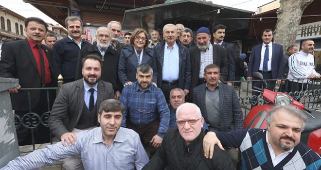 Şahin Almacı Pazarı Esnafını Dinledi