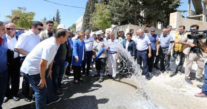 Şahin: Cerablus'u suya kavuşturmak için imkanlarımızı seferber ettik