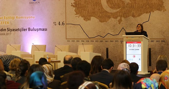 Şahin: Cumhuriyetin kuruluş felsefesi kadını anlatır