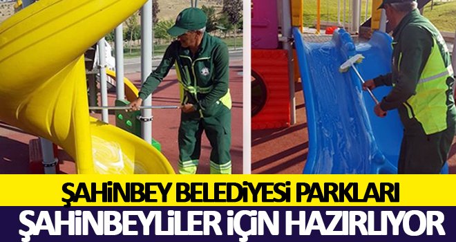Şahinbey Belediyesi, parklardaki çalışmalarını hızlandırdı