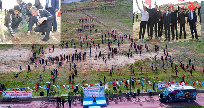 Şahinbey Belediyesinden Rekor ağaç dikimi:Başkan öğrencilerle...