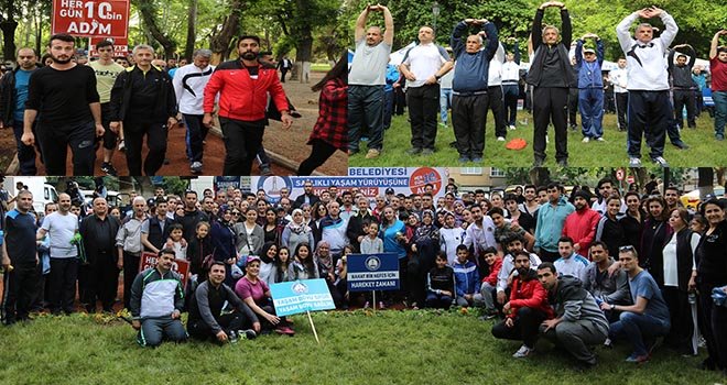 Şahinbey "Sağlığınız için Her Gün 10 bin Adım" yürüyüşü düzenledi.