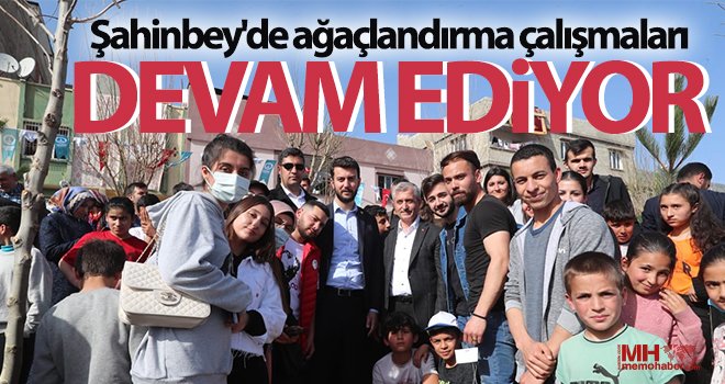 Şahinbey'de ağaçlandırma çalışmaları devam ediyor