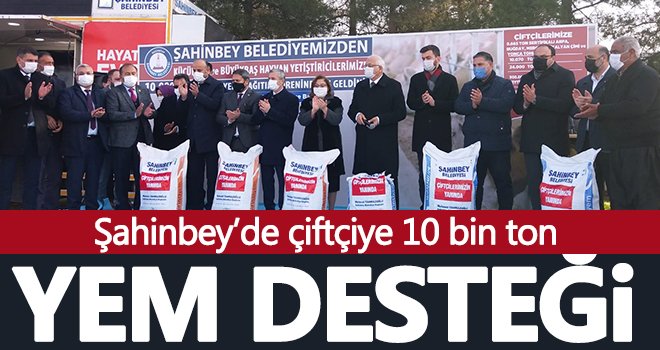 Şahinbey’de çiftçiye 10 bin ton yem desteği