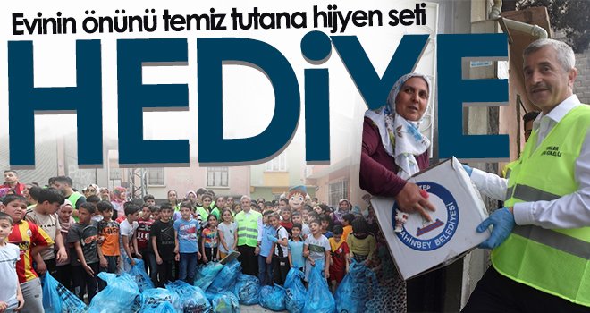 Şahinbey’de temizlik seti dağıtımı başladı