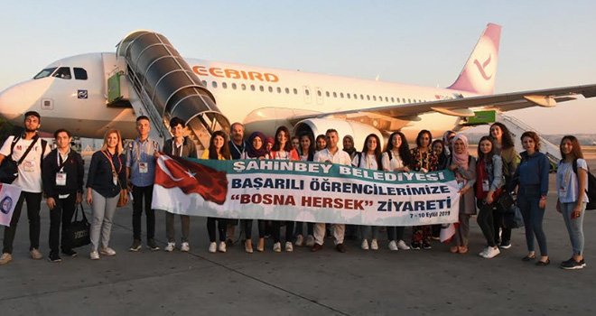 Şahinbey'den başarılı öğrencilere Bosna Hersek yolculuğu 
