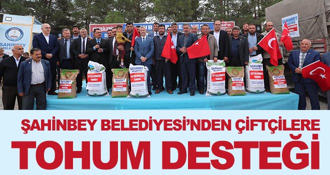 Şahinbey'den çiftçiye 6.000 ton tohum desteği