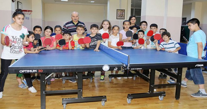 Şahinbeyli çocukların masa tenisine büyük ilgisi