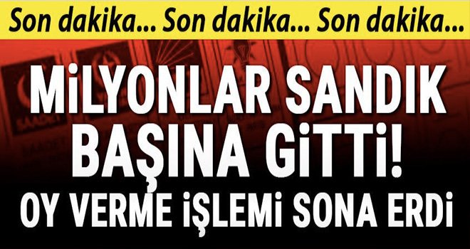 Sandıklar kapandı: Sonuçlar merakla bekleniyor
