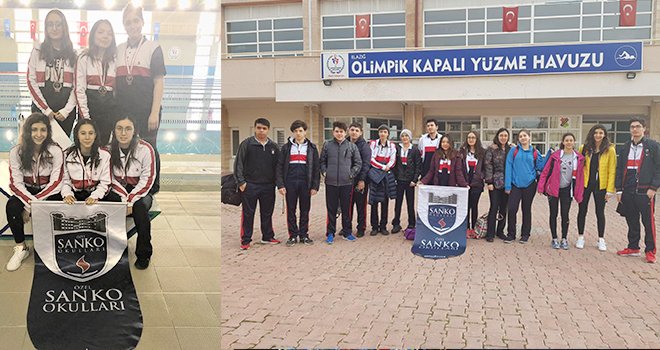 SANKO, genç kızlar yüzme takımı Türkiye finallerinde