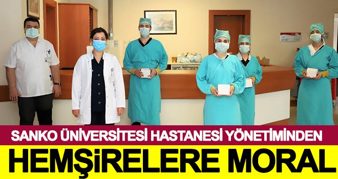 SANKO Hastanesinden hemşirelere moral!