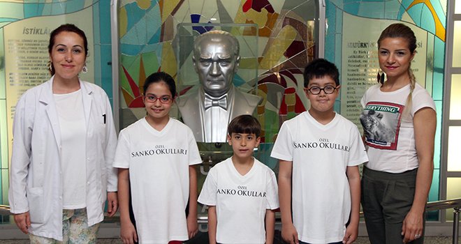 Sanko İlkokulu öğrencilerinin resimleri derece yaptı