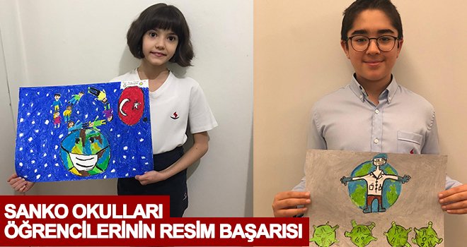 SANKO Okulları öğrencilerinden resim başarısı