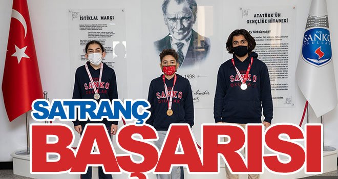 SANKO Okulları öğrencilerinin satranç başarısı...