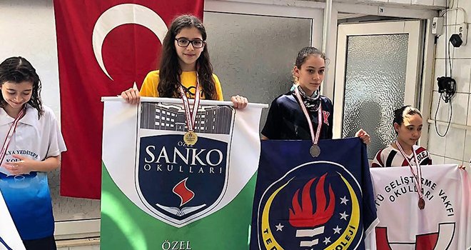 Sanko okulları öğrencisinin başarısı