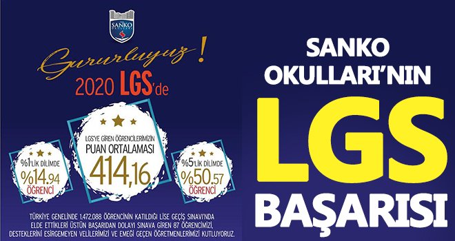 SANKO Okulları önemli bir başarıya imza attı