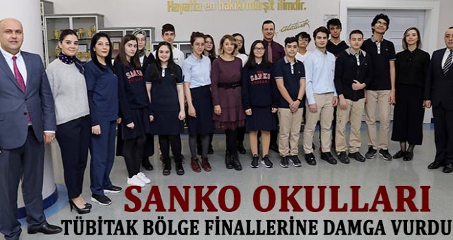 Sanko Okulları, TÜBİTAK bölge finallerinde 