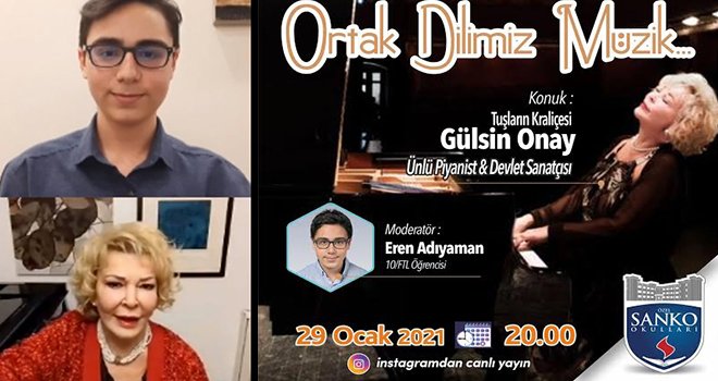 SANKO Okulları’nda online söyleşi