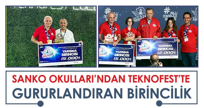 SANKO Okulları’ndan TEKNOFEST’te Gururlandıran Birincilik