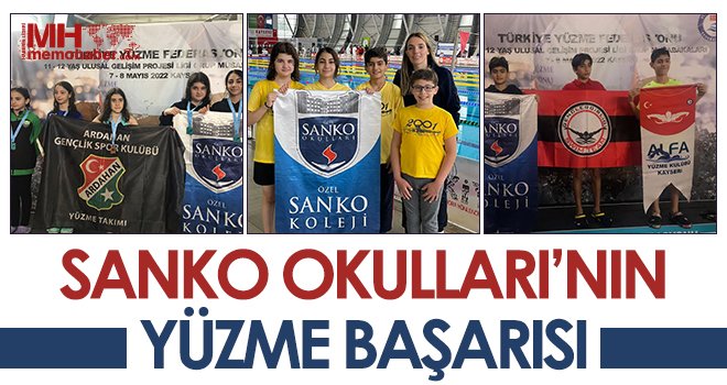 SANKO Okullarının yüzme başarısı
