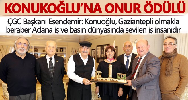 SANKO Onursal Başkanı Abdulkadir Konukoğlu'na onur ödülü