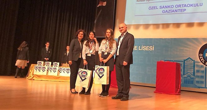 Sanko ortaokulu öğrencilerine özel ödül